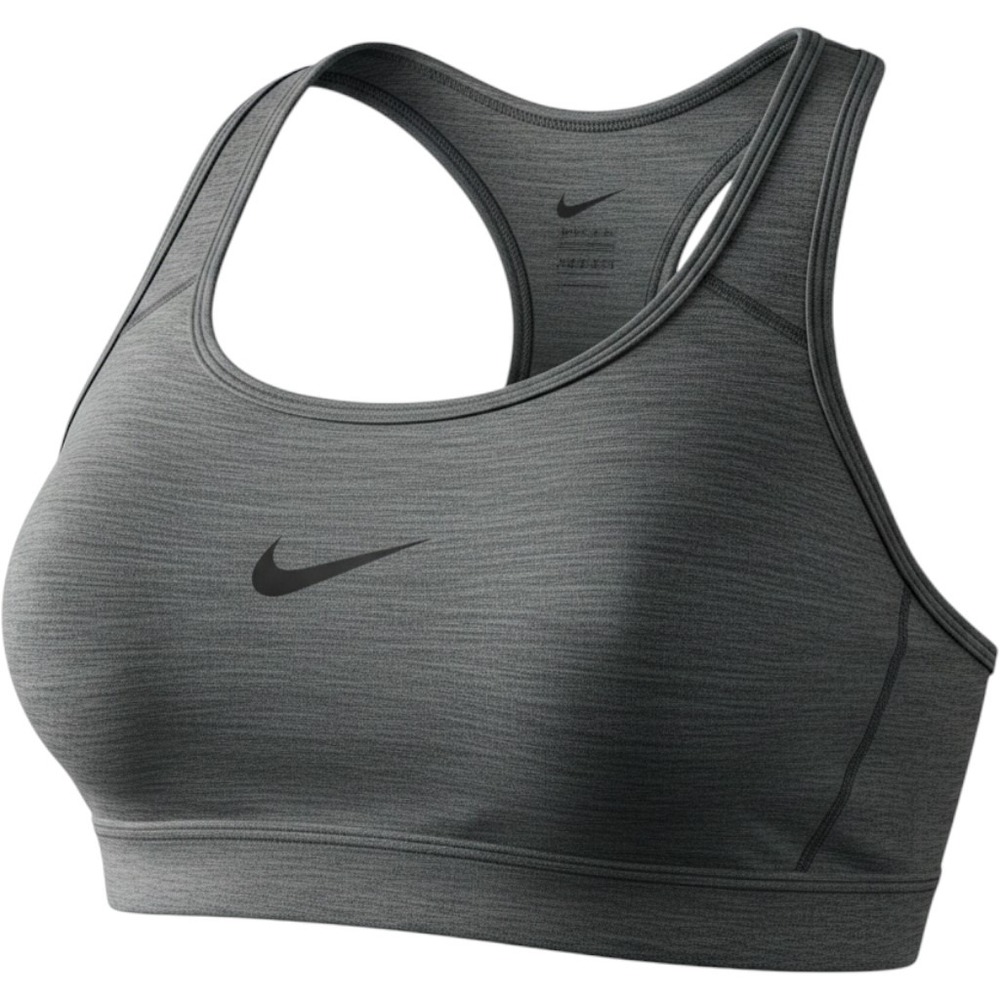 Nike Womens Swoosh Medium-Support Sports Bra Gray Heather CJ5949-091 XS